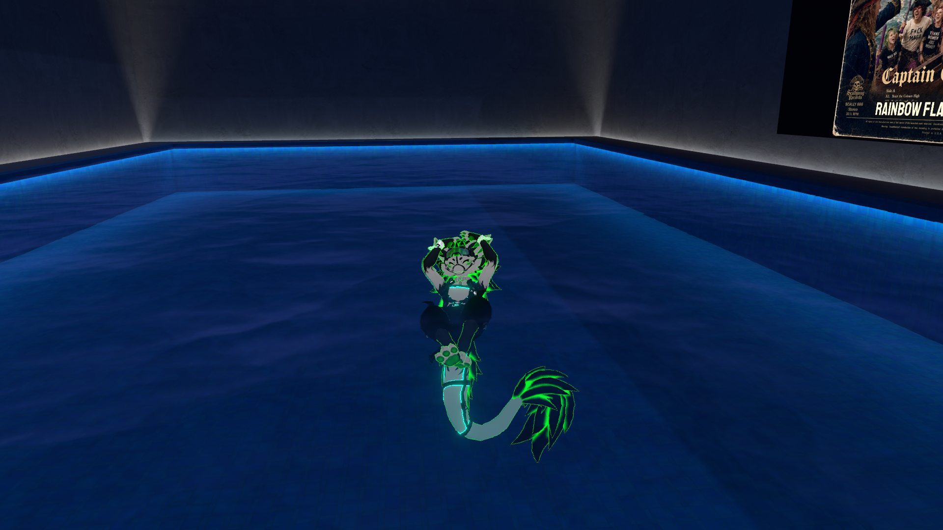 Swimming all by yourself handsome?