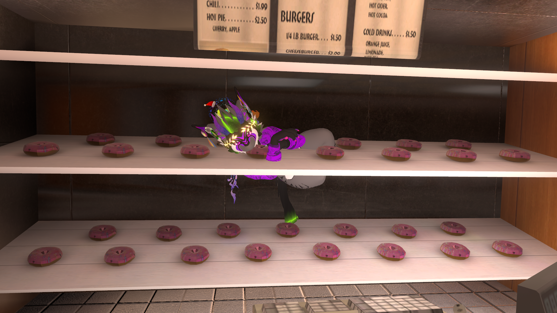 Getting lost in the sauce, or doughnuts in this case